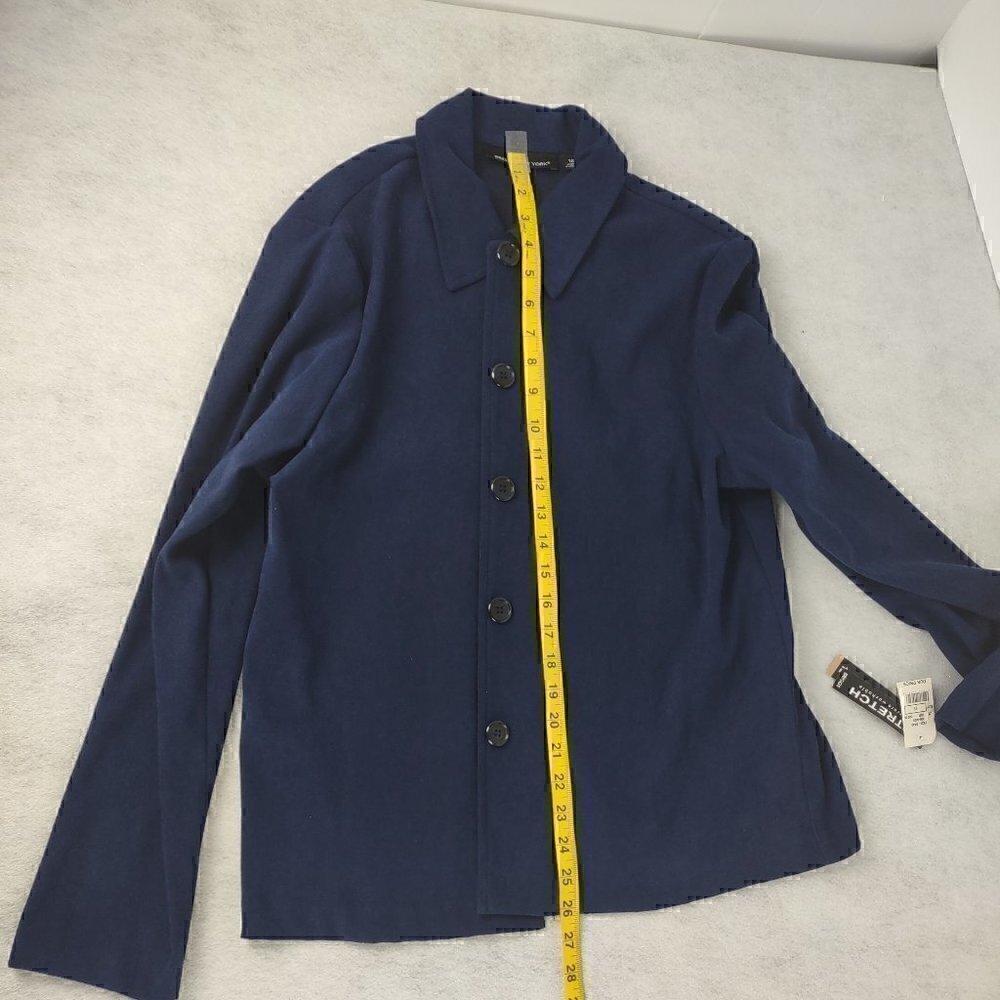 Briggs New York Women's Blue/Navy 4 Button Jacket Size 12 (NWT) - Picture 7 of 12